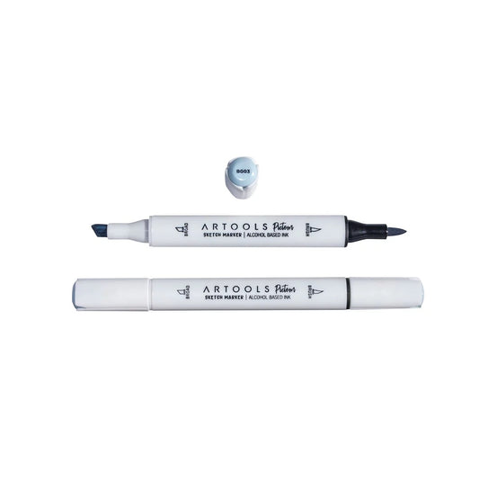 MARCADOR ARTOOLS PICTOM PONTA DUPLA BLUE GRAY 3 (BG03)