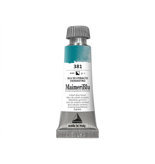 AQUARELA MAIMERIBLU ARTISTS 381 COBALT BLUE GREENISH 12ML S4