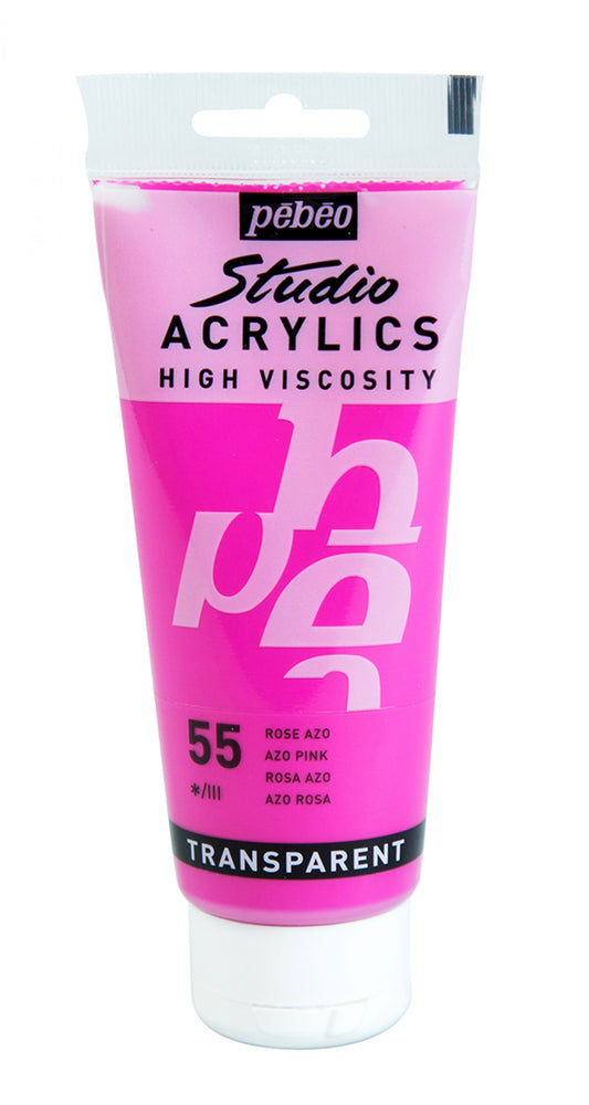 ACRILICA PEBEO STUDIO HV  100ML 55 ROSA AZO 831055