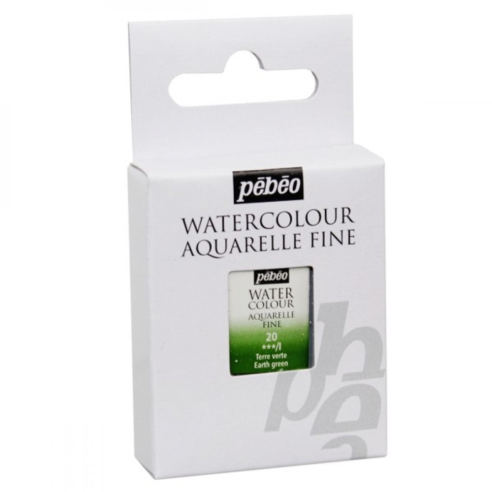 AQUARELA PEBEO HALF PAN 20 VERDE TERRA