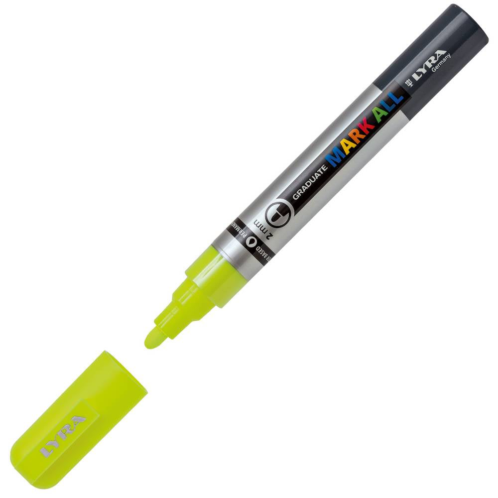 CANETA LYRA GRADUATE MARK ALL AMARELO NEON PONTA 2MM