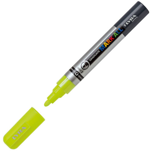 CANETA LYRA GRADUATE MARK ALL AMARELO NEON PONTA 2MM