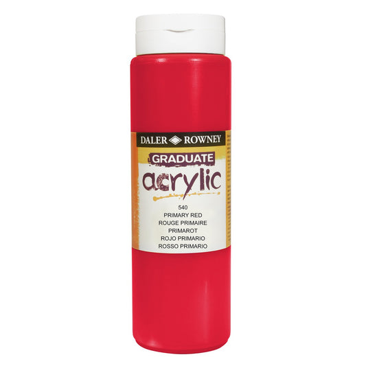 ACRILICA DALER ROWNEY GRADUATE 500ML 540 VERMELHO PRIMARIO