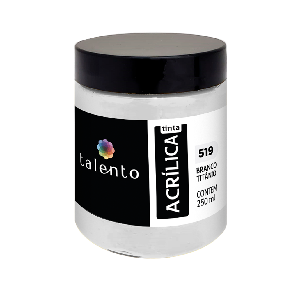 ACRILICA TALENTO 250ML 519 BRANCO TITANIO