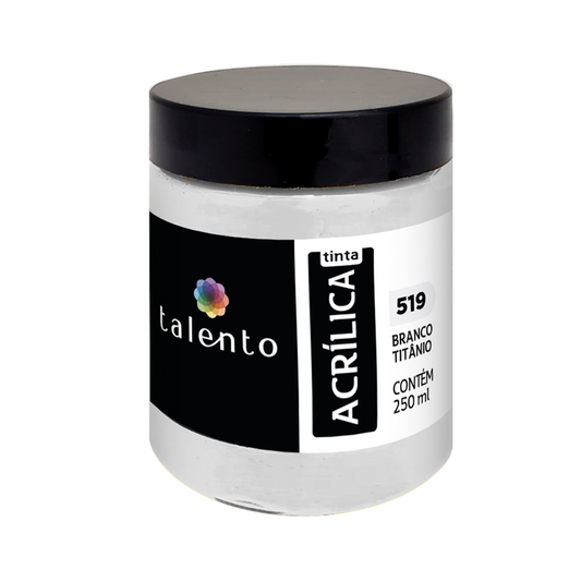 ACRILICA TALENTO 250ML 519 BRANCO TITANIO