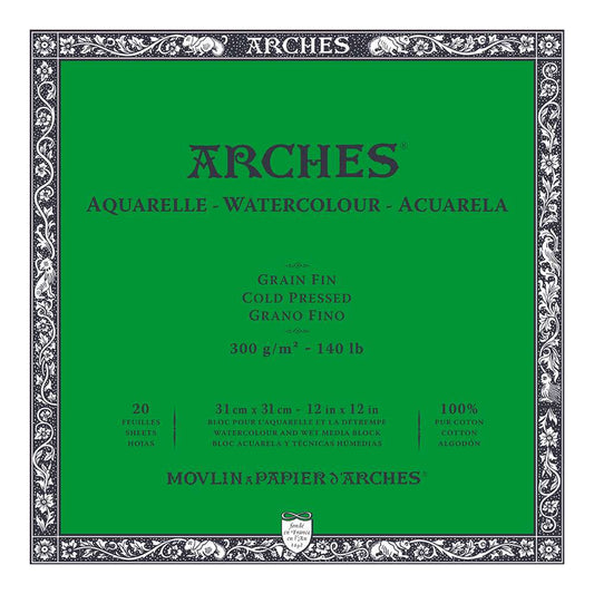 BLOCO ARCHES FIN (COLD PRESS) 300G/M2 31x31 20 FOLHAS