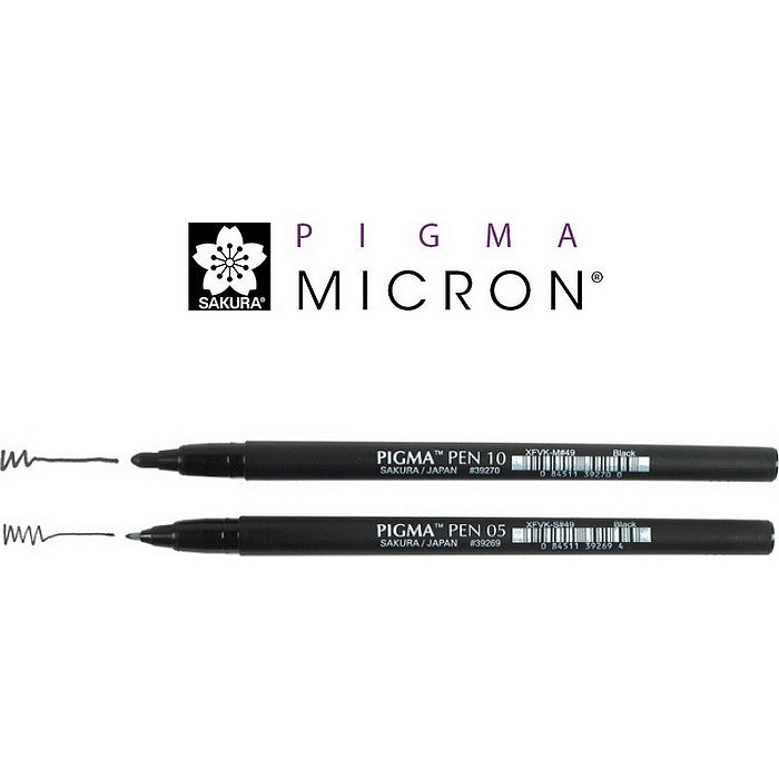 CANETA SAKURA PIGMA PEN PROFESSIONAL 10 PRETA