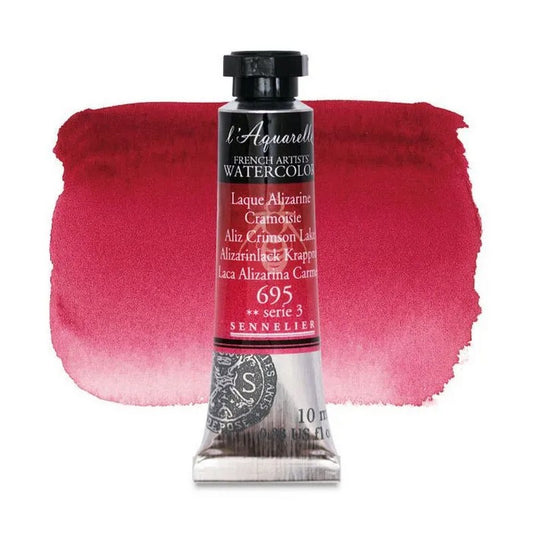 AQUARELA SENNELIER L'AQUARELLE 695 ALIZARIM CRIMSON LAKE 10ML S3