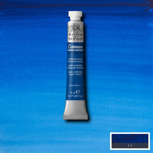 AQUARELA WINSOR NEWTON COTMAN 327 INTENSE BLUE PHTHALO 08ml