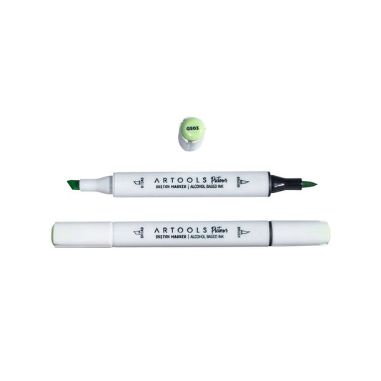 MARCADOR ARTOOLS PICTOM PONTA DUPLA PALE GREEN (G503)