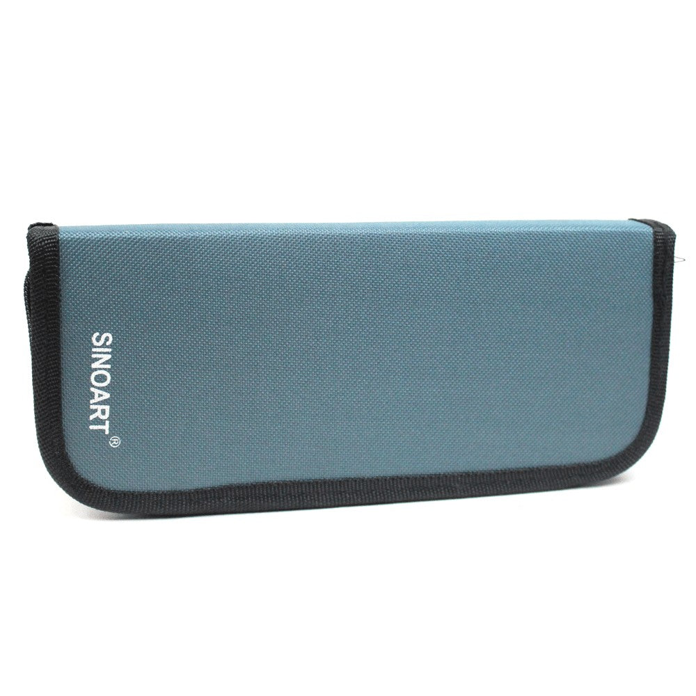 KIT PINCEIS SINOART C/ 10 UNIDADES + ESTOJO C/ ZIPER HOBBY