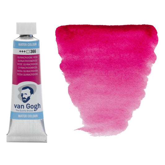 AQUARELA TALENS VAN GOGH 366 QUINACRIDONE ROSE 10ML
