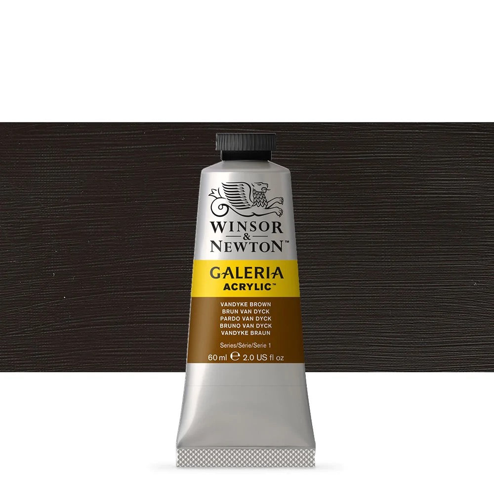 ACRILICA WINSOR NEWTON GALERIA 60ml 676 VANDYKE BROWN