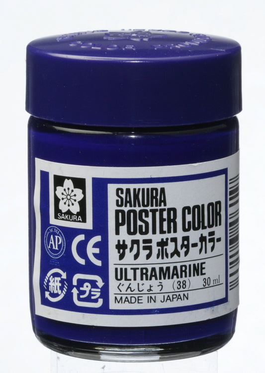 GOUACHE SAKURA POSTER COLOR 30ML 038 ULTRAMARINO