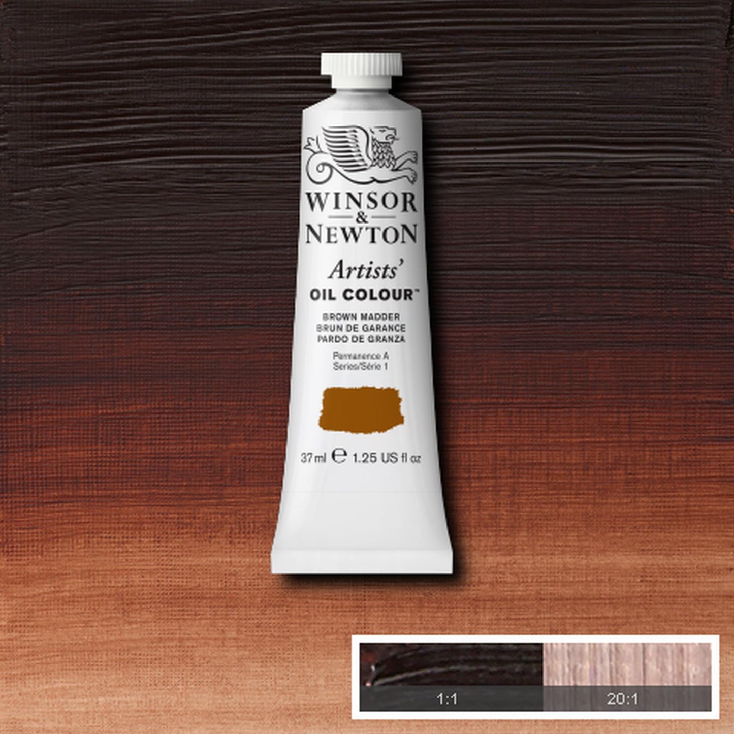 OLEO WINSOR NEWTON ARTISTS 037ML 056 BROWN MADDER S1