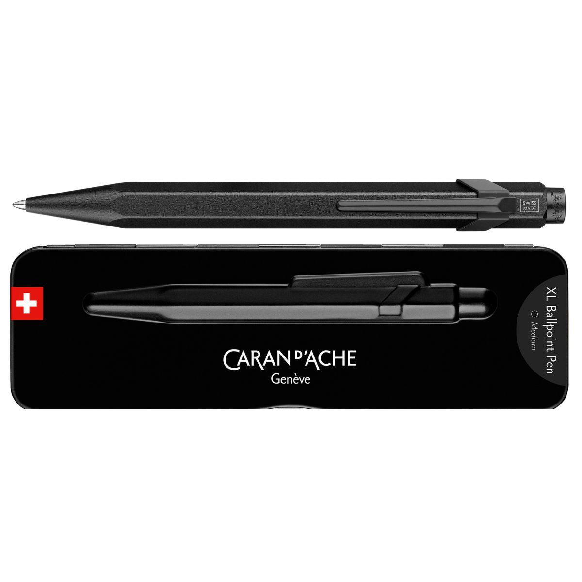 CANETA ESFERO CARAN D'ACHE 850 BLACK CODE XL 850496