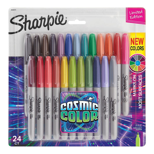 CANETA SHARPIE FINE 24 CORES COSMIC COLOR