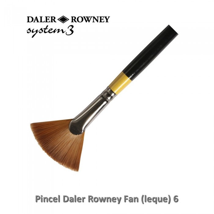 PINCEL DALER ROWNEY SYSTEM 3 FAN 06 SY46 CABO LONGO