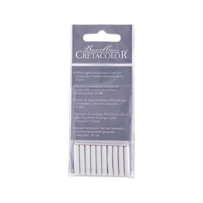 BORRACHA ELETRICA PARA DESENHO CRETACOLOR 10 REFIS