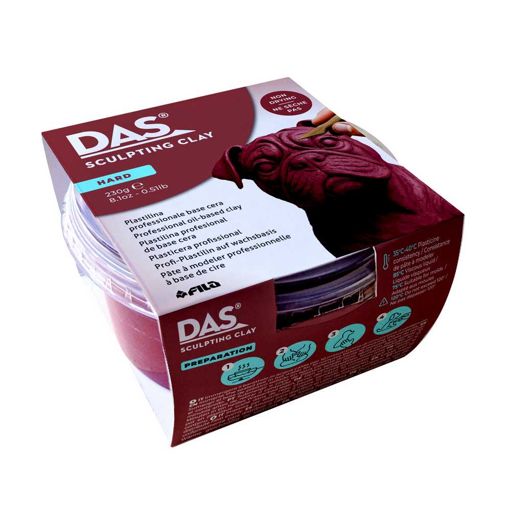 MASSA PARA MODELAR DAS SCULPTING CLAY TERRACOTA HARD 230G