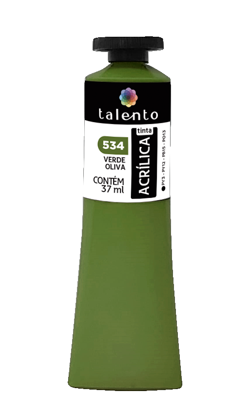 ACRILICA TALENTO 037ML 534 VERDE OLIVA