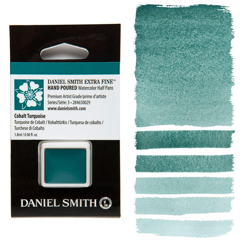 AQUARELA DANIEL SMITH HALF PAN COBALT TURQUOISE 029
