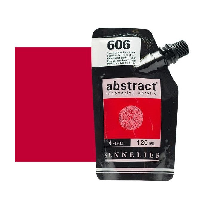ACRILICA SENNELIER ABSTRACT 120ML 606 CADMIUM RED DEEP HUE