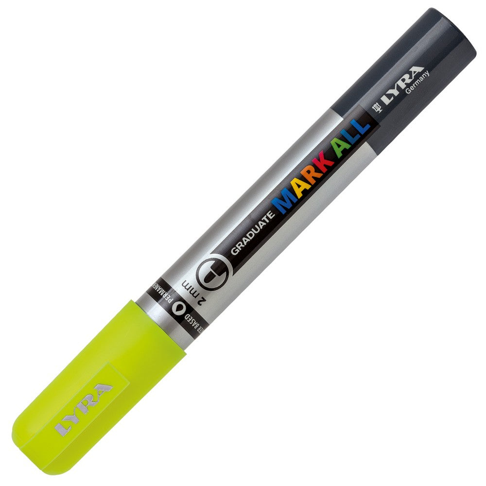 CANETA LYRA GRADUATE MARK ALL AMARELO NEON PONTA 2MM