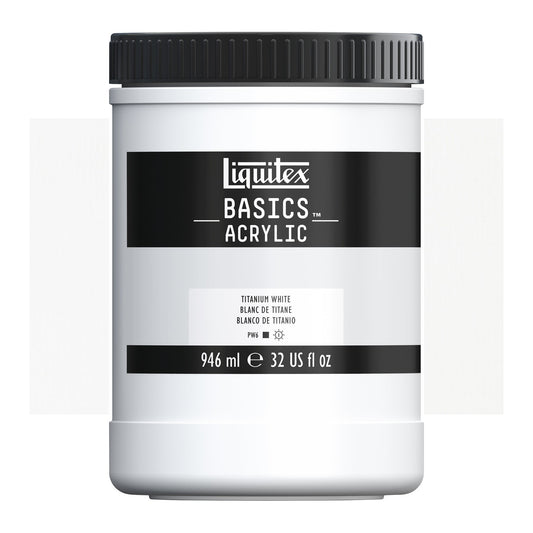 ACRILICA LIQUITEX BASICS 946ML TITANIUM WHITE (353) (ANTIGO 432)