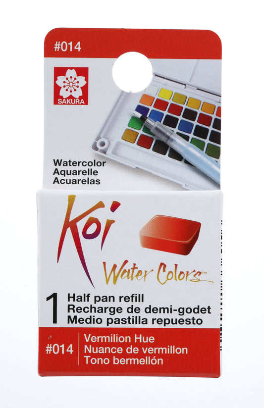 AQUARELA SAKURA KOI HALF PAN VERMILION HUE - 14