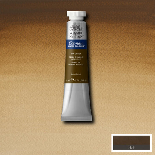 AQUARELA WINSOR NEWTON COTMAN 554 RAW UMBER 21ml