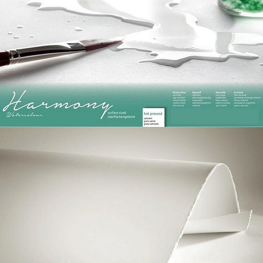 PAPEL HAHNEMUHLE HARMONY 300g/m2 SATINE (HOT PRESS) 50x65