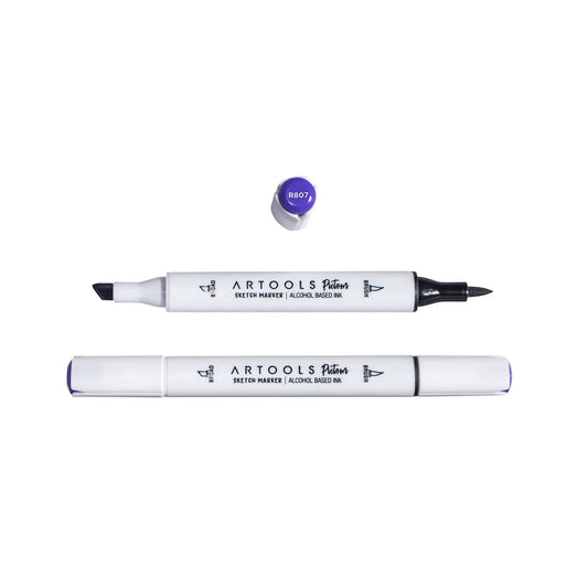 MARCADOR ARTOOLS PICTOM PONTA DUPLA AUBERGINE (R807)