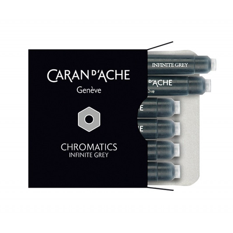 CARTUCHO TINTA CARAN D'ACHE CHROMATICS INFINITE GREY C/ 06 U