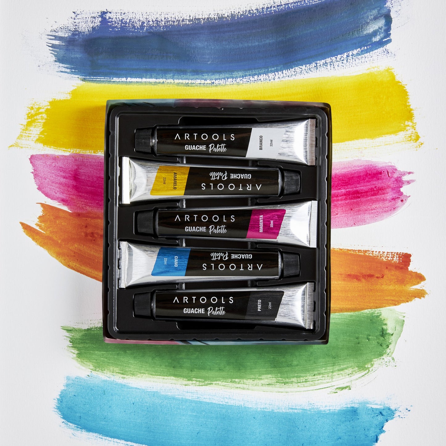 ESTOJO GOUACHE ARTOOLS PALETTE 05 CORES 22ML