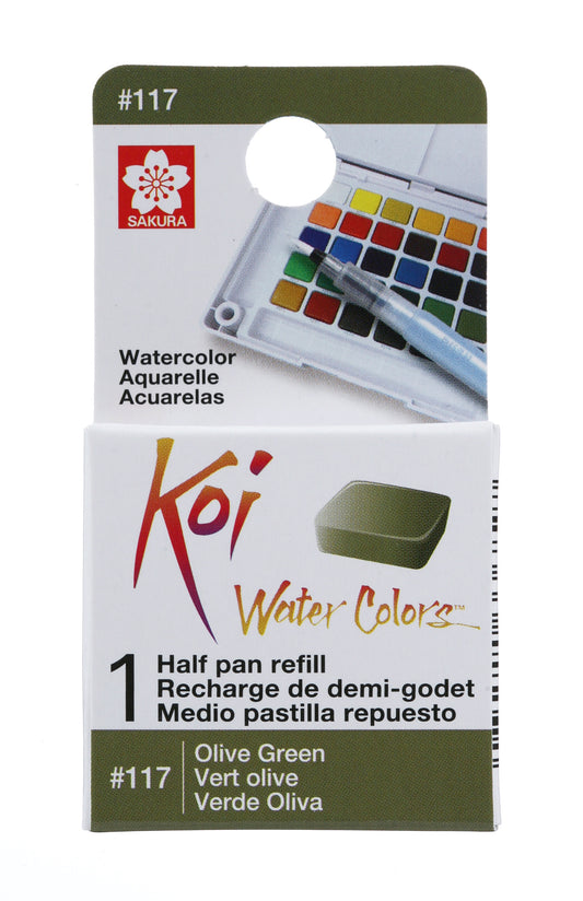 AQUARELA SAKURA KOI HALF PAN VERDE OLIVA - 117