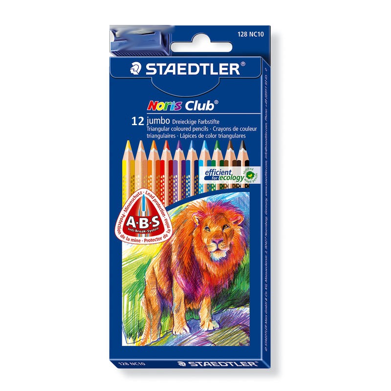 LAPIS COR STAEDTLER NORIS JUMBO 12 CORES 128 NC12