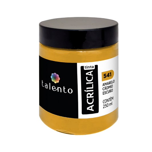 ACRILICA TALENTO 250ML 541 AMARELO CADMIO ESCURO