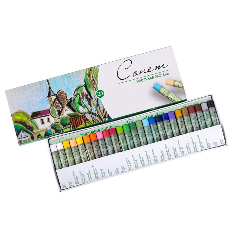 PASTEL OLEOSO NEVSKAYA PALITRA 24 CORES