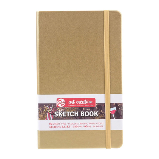 SKETCHBOOK TALENS WHITE GOLD 13x21cm 80 FOLHAS