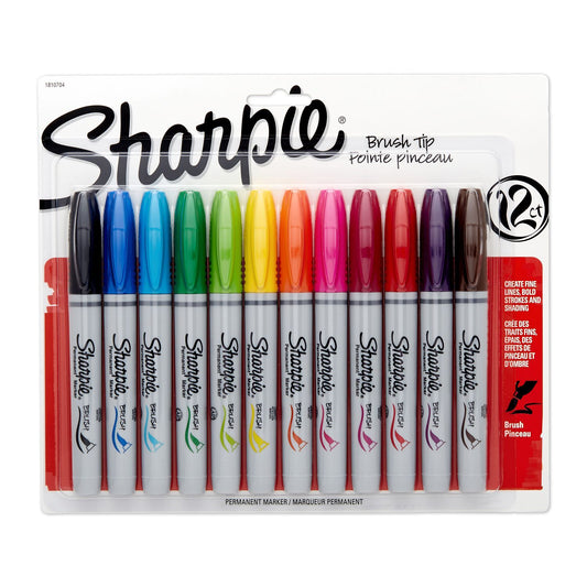 CANETA SHARPIE BRUSH PEN 12 CORES