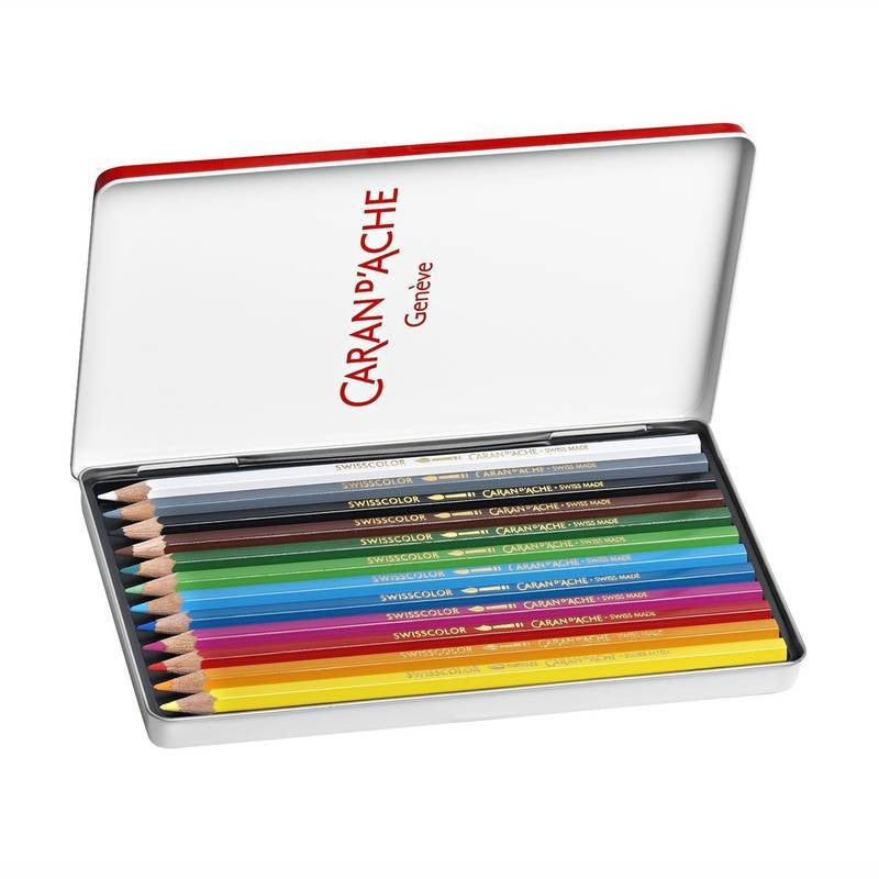 LAPIS AQUARELAVEL CARAN D´ACHE SWISSCOLOR 12 CORES 1285712