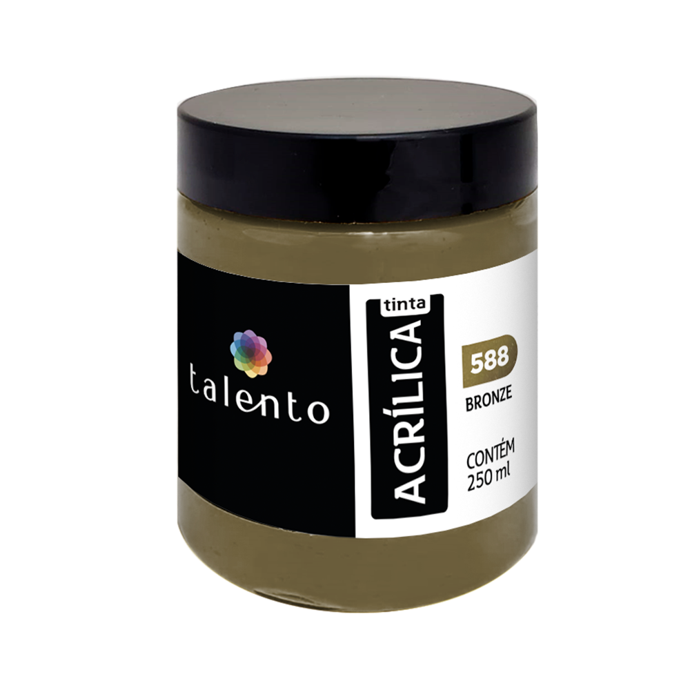 ACRILICA TALENTO 250ML 588 BRONZE METALICO