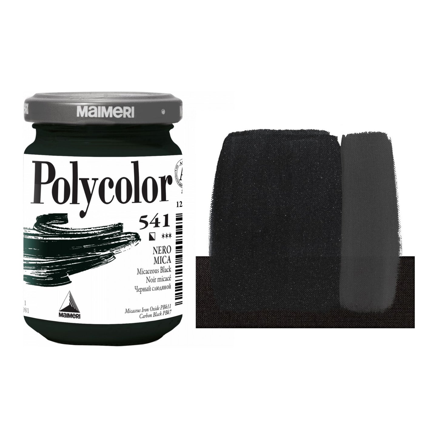 ACRILICA MAIMERI POLYCOLOR 140ML 541 MICACEOUS BLACK