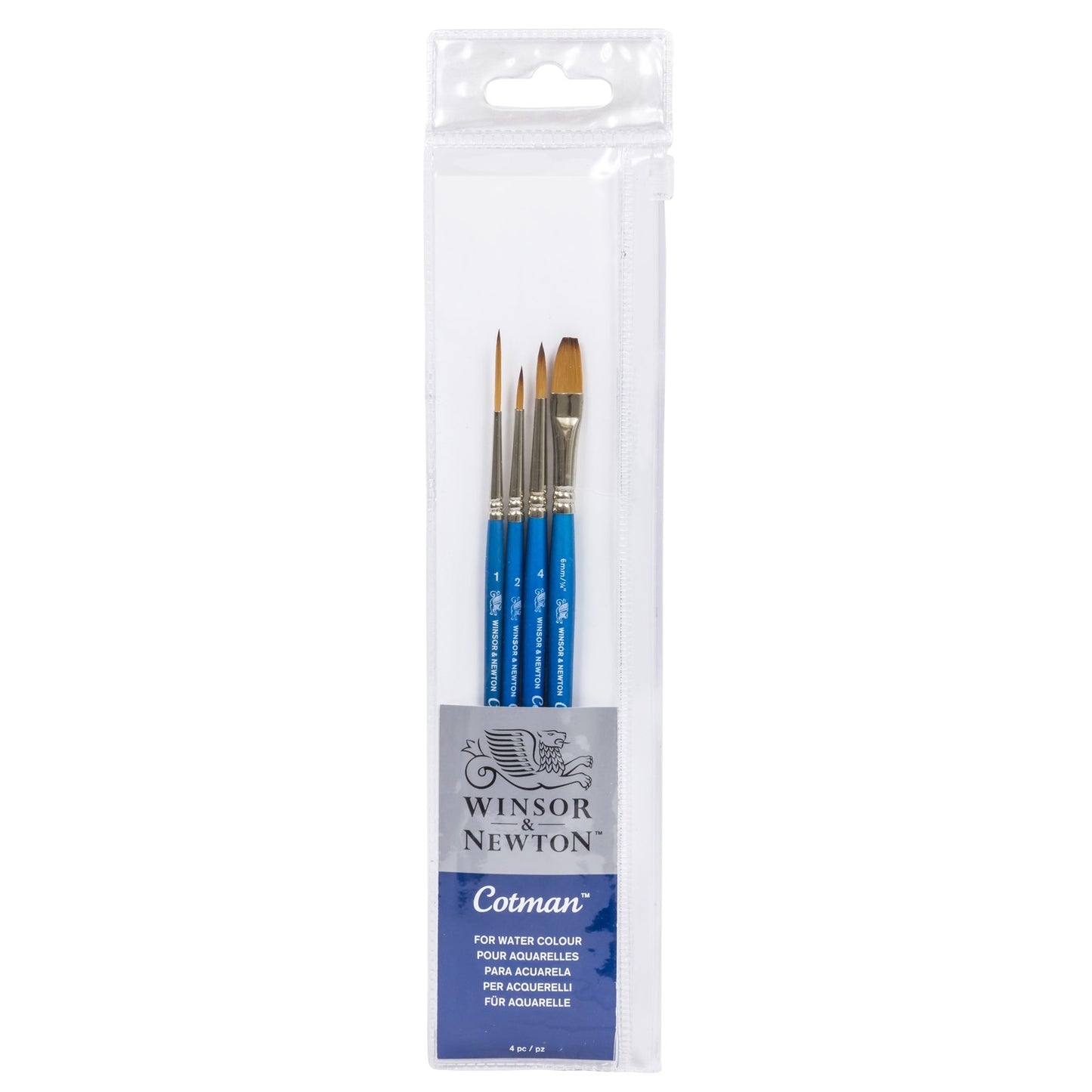 ESTOJO PINCEIS COTMAN 601 C/ 04 UNI WINSOR NEWTON
