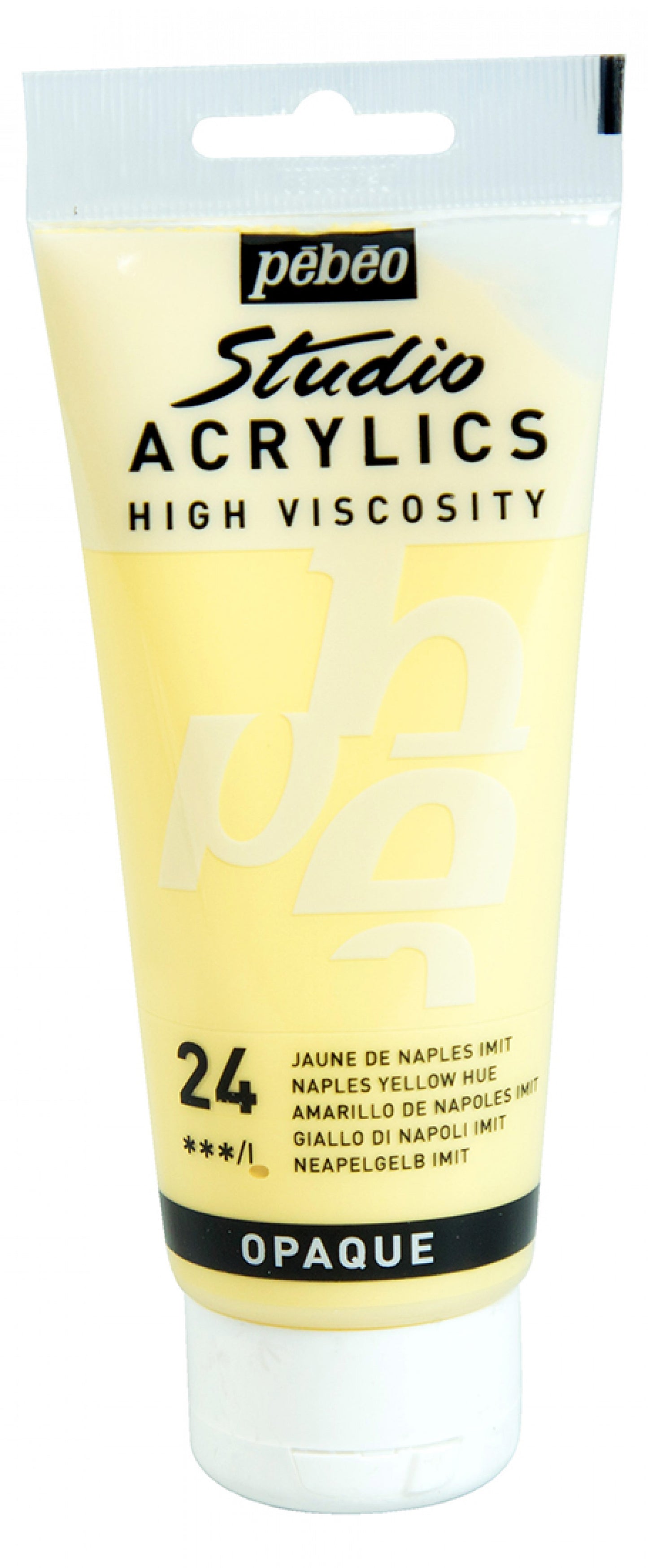 ACRILICA PEBEO STUDIO HV  100ML 24 AMARELO DE NAPOLES 831024