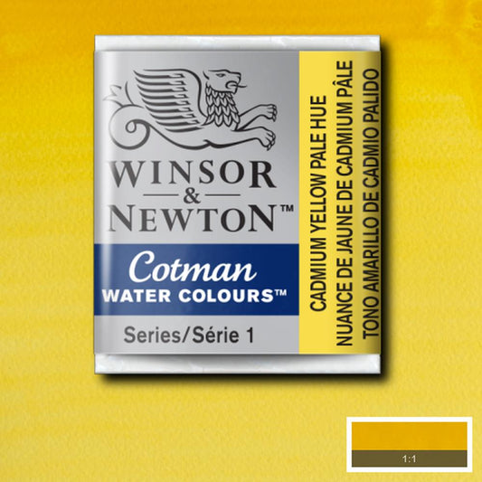 AQUARELA WINSOR NEWTON COTMAN HALF PAN 119 CADMIUM YELLOW PA