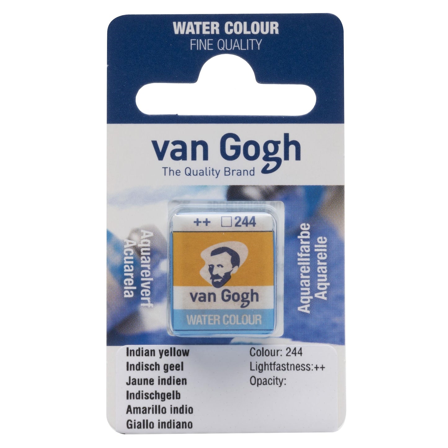 AQUARELA TALENS VAN GOGH HALF PAN 244 INDIAN YELLOW