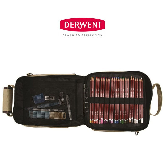 ESTOJO P/ LAPIS DERWENT CARRY-ALL C/ ALÇA P/ 132 UNIDADES