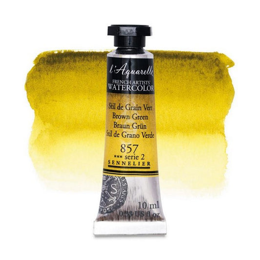 AQUARELA SENNELIER L'AQUARELLE 857 BROWN GREEN 10ML S2